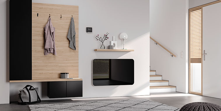 Elveo 1000x600 скляний фасад, рамка біла/чорна, WFS - Зображення 4