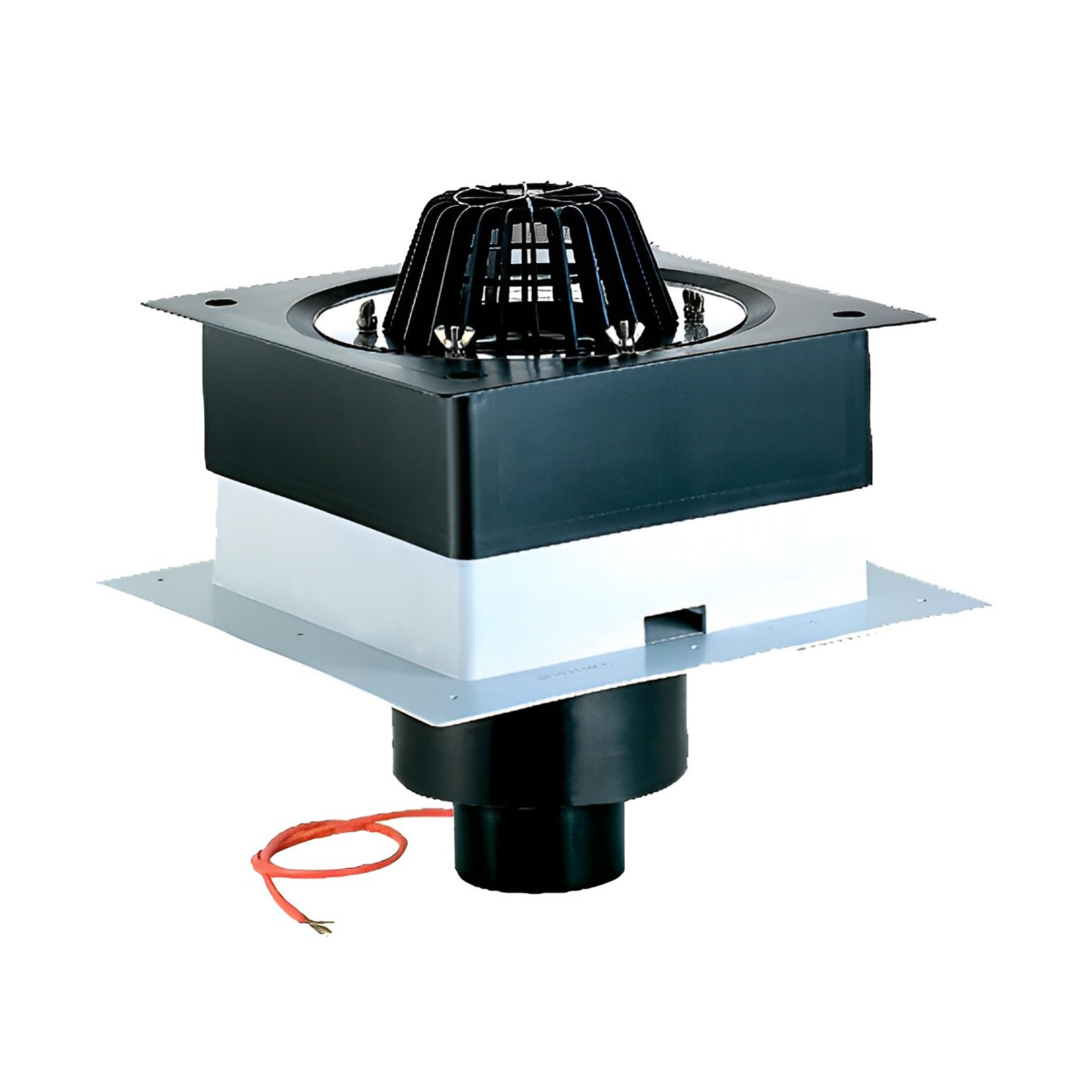 HL63.1/1 Покрівельна лійка DN110 DRAINBO x , з затискним елементом та підігрівом, вертикальний випуск